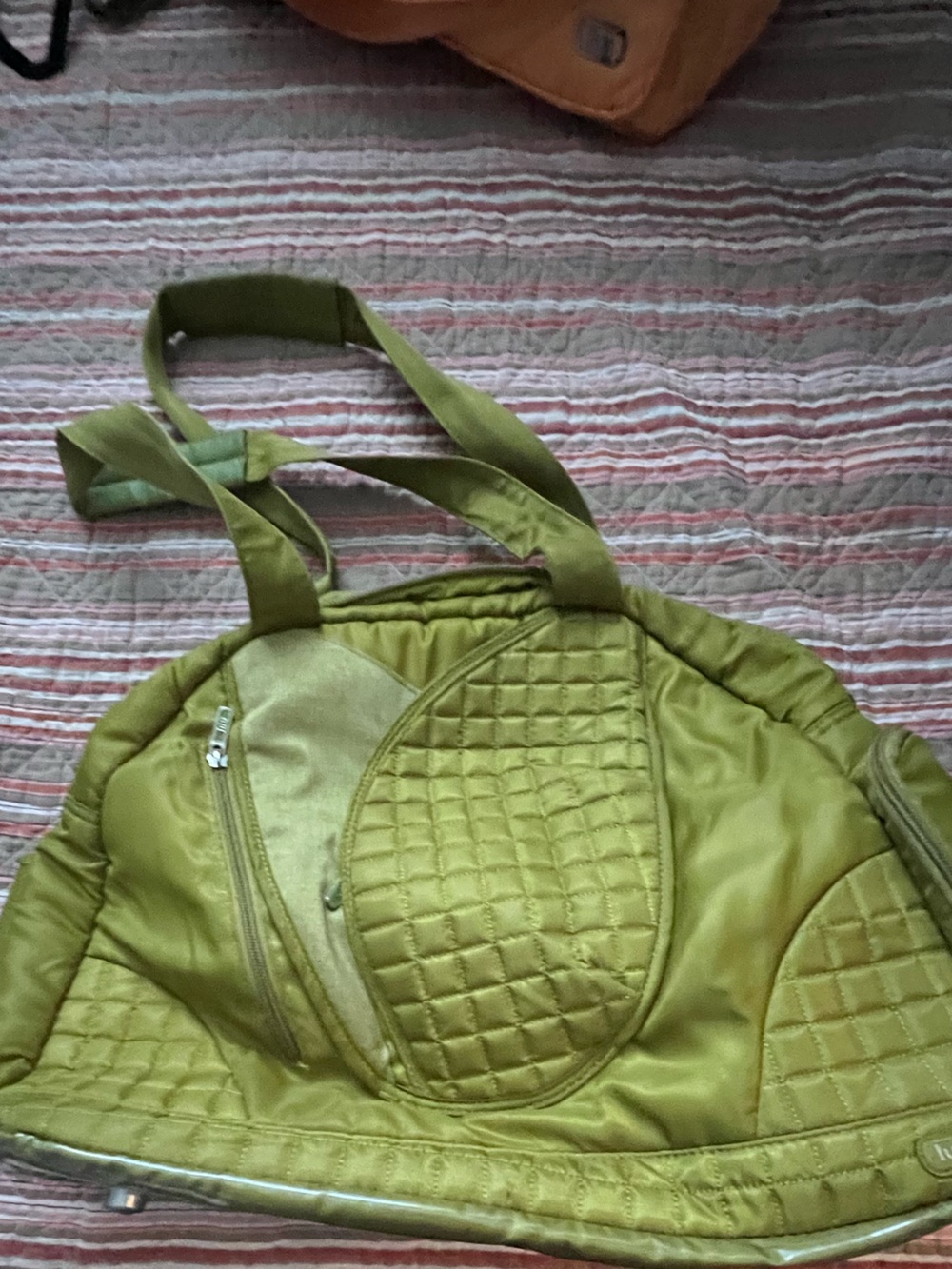 Lug Green Quilted Cartwheel Tote Bag